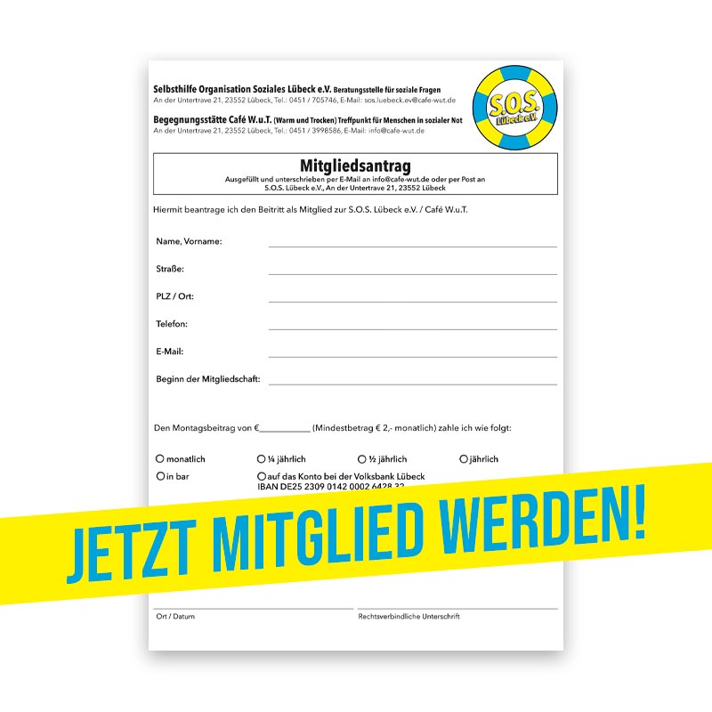 Jetzt Mitglied werden gemeinnütziger Verein Lübeck