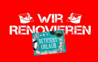 Renovierung und Betriebsurlaub 2026 - Café W.u.T. Lübeck
